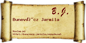 Bunevácz Jarmila névjegykártya